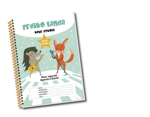 Agenda escolar infantil personalizada
