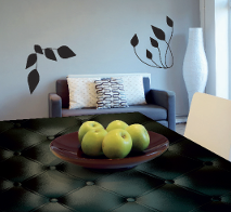 Hojas en vinilo decorativo